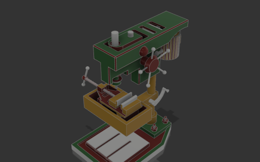 台钻【彩红网3D模型-caired.com】缩略图